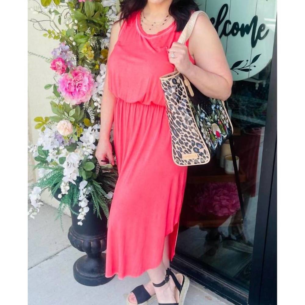NEW LA MIEL stretchy sleeveless dress in pink